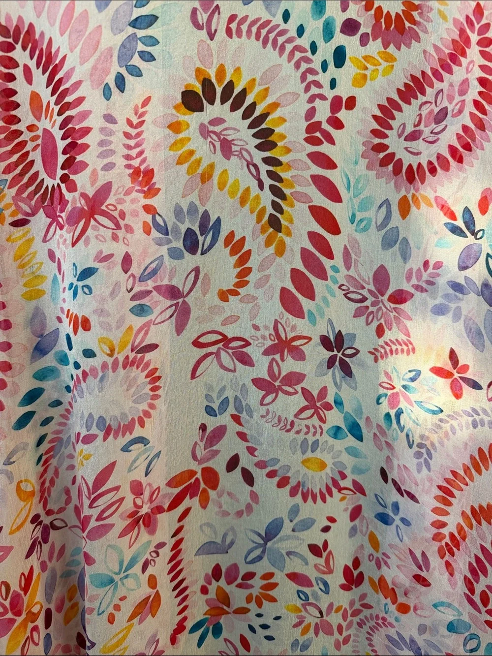 Coldwater Creek Floral Paisley Topper NWT